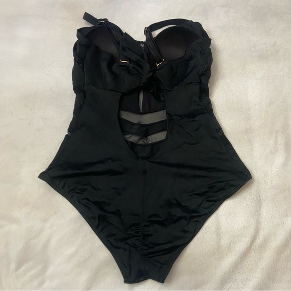 New! Leonisa Shaoeware Black lifting firming One-Piece Swimsuit 3835 - Picture 8 of 8